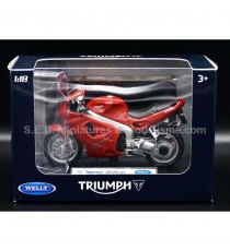 TRIUMPH SPRINT ST FROM 2002 RED 1:18 WELLY in the packaging