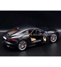 JAGUAR F-TYPE COUPE R DE 2015 NOIR 1/18 AUTOart PORTE CONDUCTEUR OUVERTE