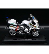 BMW R 1200 RT POLICE TRÂNSITO 1:18 MAISTO AVEC SOCLE