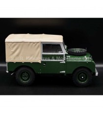 LAND ROVER SERIES I GREEN BEIGE HARD TOP  1:18 MCG right side