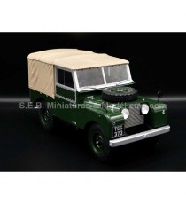 LAND ROVER SERIES I GREEN BEIGE HARD TOP  1:18 MCG right front