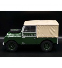 LAND ROVER SERIES I GREEN BEIGE HARD TOP  1:18 MCG LEFT SIDE