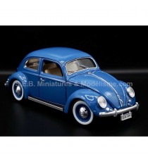 COCCINELLE BEETLE KAFER 1955 BLUE 1:18 BURAGO right front