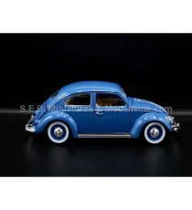 COCCINELLE BEETLE KAFER 1955 BLUE 1:18 BURAGO right side