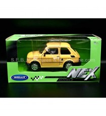 FIAT 126 JAUNE 1:24 WELLY sous blister