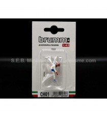 FIGURINES GILLES VILLENEUVE FERRARI 126C2 DE 1982 1:43 BRUMM sous blister
