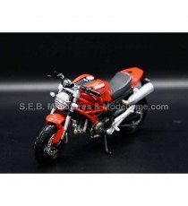 DUCATI MONSTER 696 2010 WITHOUT STAND RED 1:18 MAISTO front left