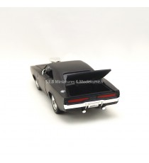 DODGE CHARGER 1970 DOM'S NOIR MAT ( FAST and FURIOUS 4) 1:24 JADA TOY coffre ouvert