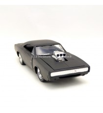 DODGE CHARGER 1970 DOM'S NOIR MAT ( FAST and FURIOUS 4) 1:24 JADA TOY vue avant