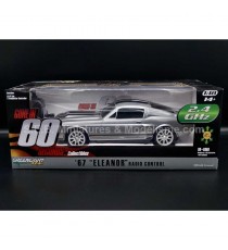 FORD MUSTANG SHELBY GT500 ELEANOR 1967 ( MOVIE 60 SECONDS CHRONO ) RADIO CONTROLLED 1:18 GREENLIGHT with blister