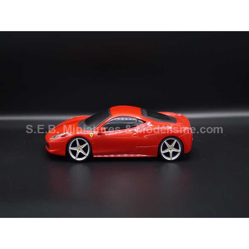 FERRARI 458 ITALIA 8C DE 2009 ROUGE 1/24 MAISTO CÔTÉ GAUCHE FERRARI 458 ITALIA 8C DE 2009 ROUGE 1/24 MAISTO CÔTÉ GAUCHE