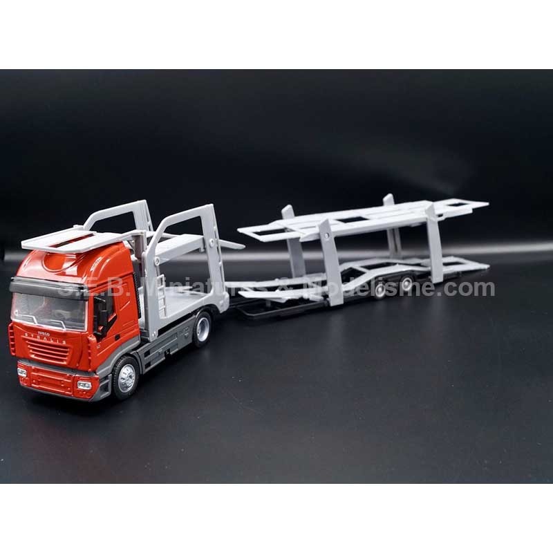 IVECO STRALIS 40 'CARS TRANSPORTER 1:43 NEW RAY left front