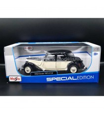 CITROËN TRACTION 15CV 6CYL FROM 1952 BLACK / CREAM 1:18 MAISTO in the packaging