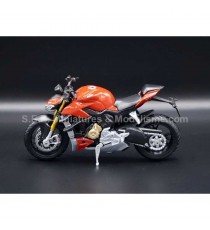 DUCATI SUPER NAKED V4S ROUGE 1:18 MAISTO côté gauche