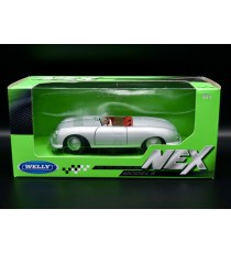 PORSCHE 356 N°1 ROADSTER SILVER 1:24 WELLY in the packaging