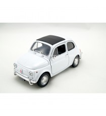 FIAT 500 1957 WHITE 1:18 WELLY left front