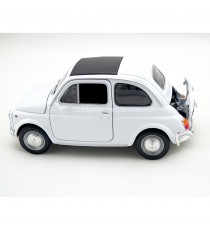 FIAT 500 1957 WHITE 1:18 WELLY left side