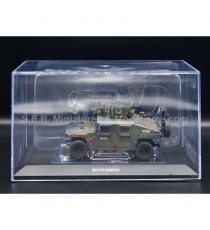 HUMMER HUMVEE M1115 KFOR CAMOUFLAGE VERT 1:48 SOLIDO avec boîte vitrine