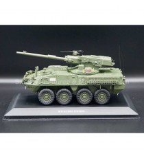 1128 MGS STRYKER MILITARY DECO GREEN MVO 91X 1:48 SOLIDO with base