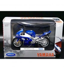 YAMAHA YZF R1 FROM 1999 BLUE 1:18 WELLY  IN THE PACKAGING