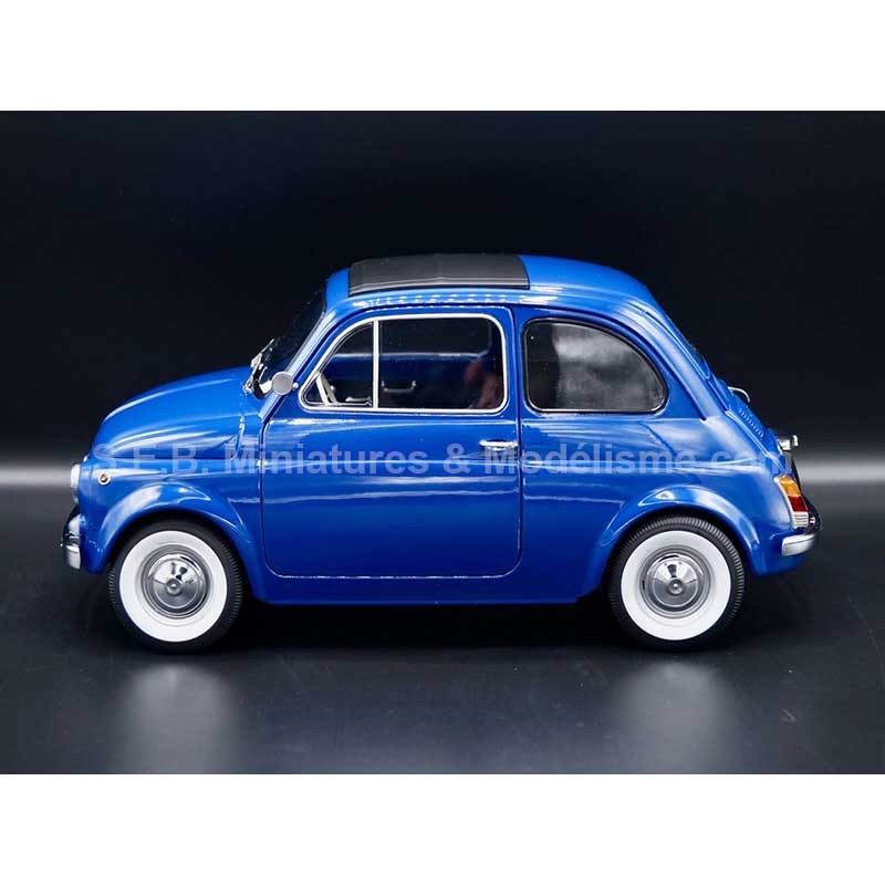 FIAT 500 BLUE FROM 1968 1:12 KK SCALE LEFT SIDE