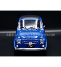 FIAT 500 BLUE FROM 1968 1:12 KK SCALE front side