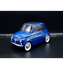 FIAT 500 BLUE FROM 1968 1:12 KK SCALE front left