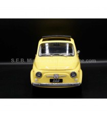FIAT 500 F YELLOW FROM 1968 1:12 KK SCALE front side