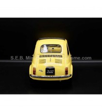 FIAT 500 F YELLOW FROM 1968 1:12 KK SCALE back side