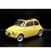 FIAT 500 F YELLOW FROM 1968 1:12 KK SCALE front left