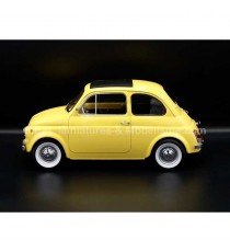 FIAT 500 JAUNE DE 1968 1:12 KK SCALE vue de côté gauche