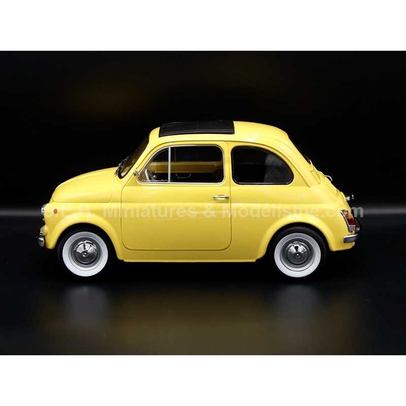 FIAT 500 F YELLOW FROM 1968 1:12 KK SCALE LEFT SIDE