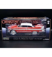 PLYMOUTH FURY 1958 BLACK WINDOWS FILM "CHRISTINE IN 1983" 1:24 GREENLIGHT with packaging