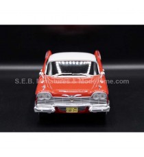 PLYMOUTH FURY 1958 BLACK WINDOWS FILM "CHRISTINE IN 1983" 1:24 GREENLIGHT front side