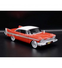 PLYMOUTH FURY 1958 BLACK WINDOWS FILM "CHRISTINE IN 1983" 1:24 GREENLIGHT front right