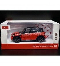 MINI COOPER S COUNTRYMAN R60 RED BLACK ROOF 1:24 RASTAR with packaging