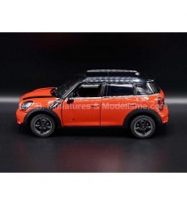 MINI COOPER S COUNTRYMAN R60 RED BLACK ROOF 1:24 RASTAR left side