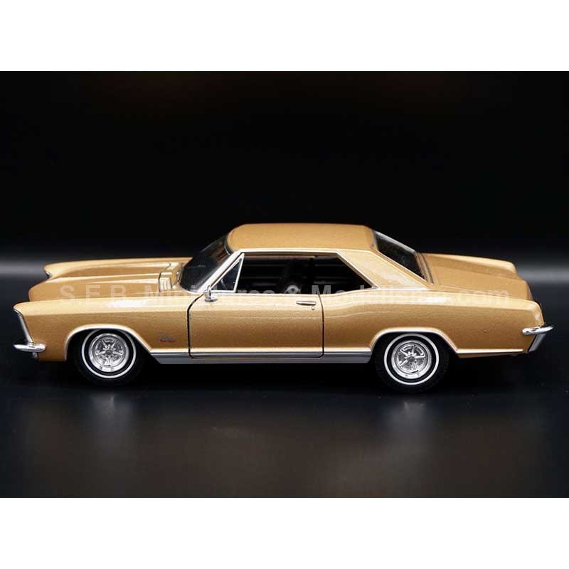 1965 BUICK RIVIERA GRAND SPORT GOLD 1:24 WELLY LEFT SIDE