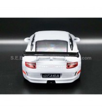 PORSCHE 911 GT3 RS 997 WHITE 1:24 WELLY back side