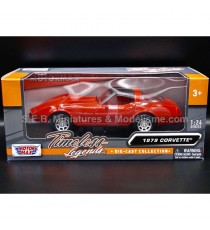 CHEVROLET CORVETTE C3 FROM 1979 RED 1:24 MOTORMAX in the packaging