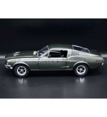 FORD MUSTANG GT DU FILM BULLITT DE 1968 HOLLYWOOD SERIE II 1:24 GREENLIGHT VUE DE GAUCHE