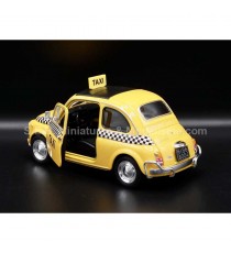 YELLOW FIAT NUOVA 500 NYC TAXI FROM 1957 1:24 WELLY open door