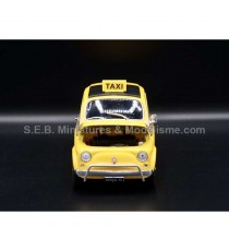 FIAT NUOVA 500 NYC TAXI 1957 JAUNE 1:24 WELLY, capot ouvert