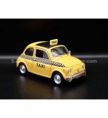 FIAT NUOVA 500 NYC TAXI 1957 JAUNE 1:24 WELLY vue avant droit