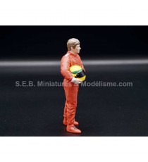 RACING LEGEND PILOT FIGURINE YEAR 80 RED 1:18 AMERICAN DIORAMA right side