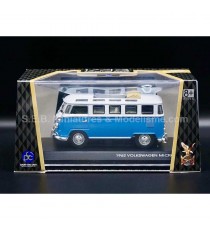 VW VOLKSWAGEN T1 SAMBA FROM 1962 MICROBUS 1:43 LUCKY DIE CAST in the packaging