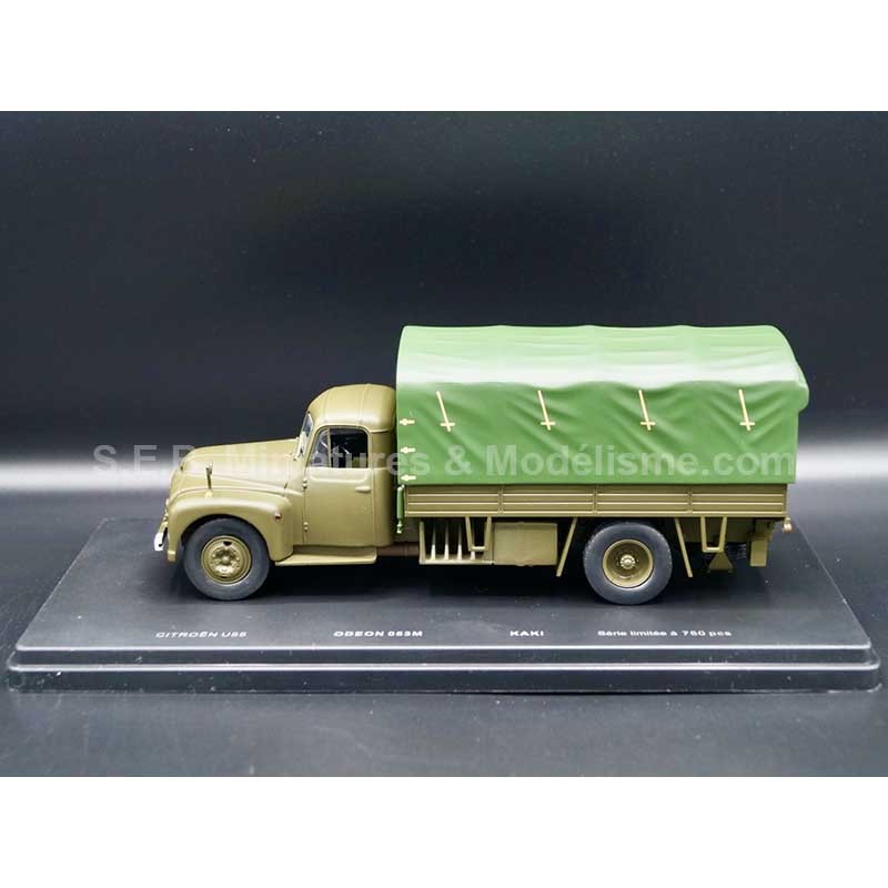 CITROËN TYPE 55 MILITAIRE ARMÉE FRANÇAISE 1960 LIMITÉE 750pcs 1:43 ODEON vue de côté gauche