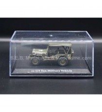 JEEP WILLYS 1/4 MILITARY U.S.A ( 75th birthday D-DAY ) 1:43 CARARAMA with showcase box