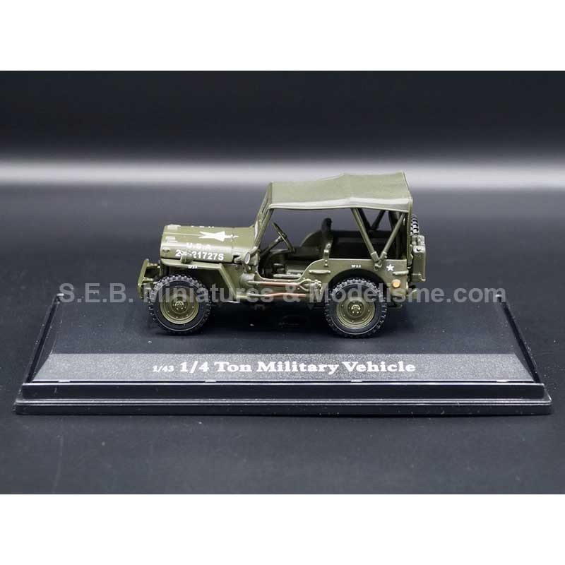 JEEP WILLYS 1/4 MILITARY U.S.A ( 75th birthday D-DAY ) 1:43 CARARAMA left side