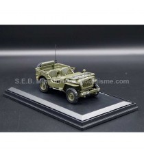 JEEP WILLYS 1/4 MILITARY U.S.A ( 75th BIRTHDAY D-DAY ) OPEN SOFT-TOP 1:43 CARARAMA right front